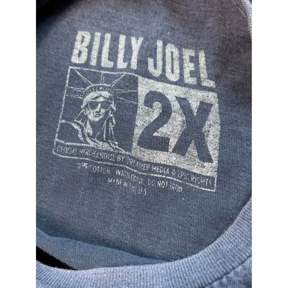Billy Joel Arlington TX Globe Life Park 2019 Concert Tour Shirt Mens 2X Navy - Picture 4 of 4